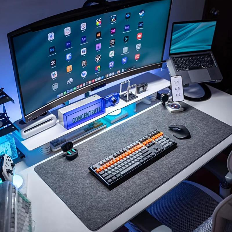 Large Gaming Mouse Pad (Pad Only), 1 Count Non-Slip Office Home Desk Pad, Mouse Mat Supplies for Computer Games E-Sports Office at Home