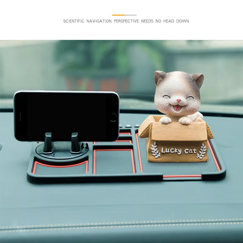 Car Anti-Slip Mat for Phone Holder Parking Number Card Anti-Slip Mat Auto Holder Sticky anti Slide Dash Phone Mount Non-Slip Pad